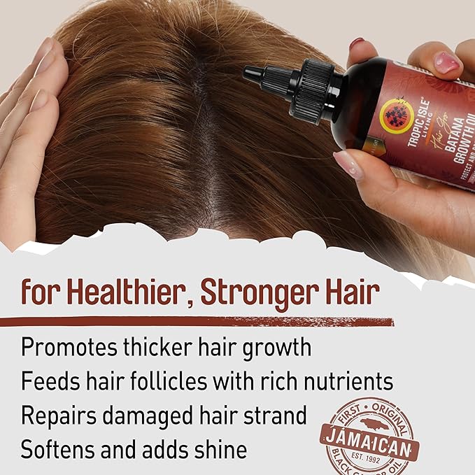 Tropic Isle Living Hair Gro Batana Growth Oil Collection 4 oz Original | CC Hair & Beauty UK