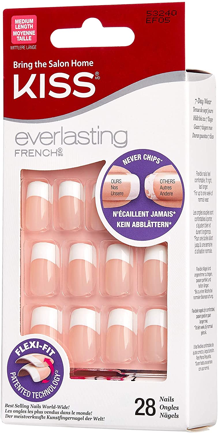 Kiss Nails KISS Everlasting French Tips Nails EF05 | CC Hair & Beauty Leeds