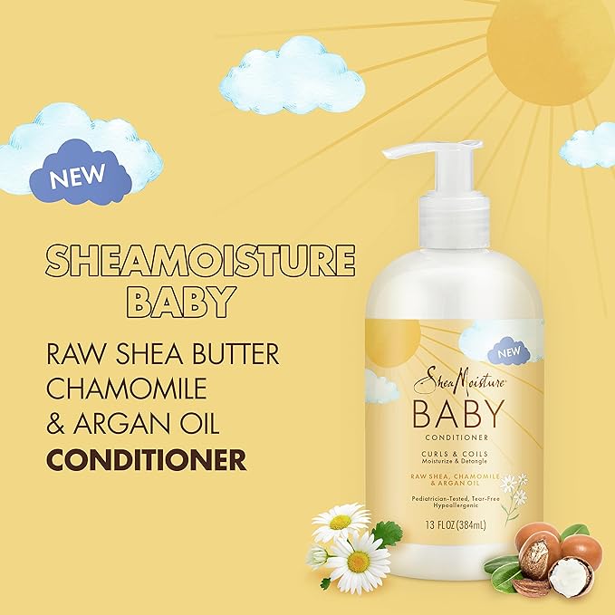 Shea Moisture Baby Conditioner With Raw Shea, Chamomile & Argan Oil 13oz - view 3