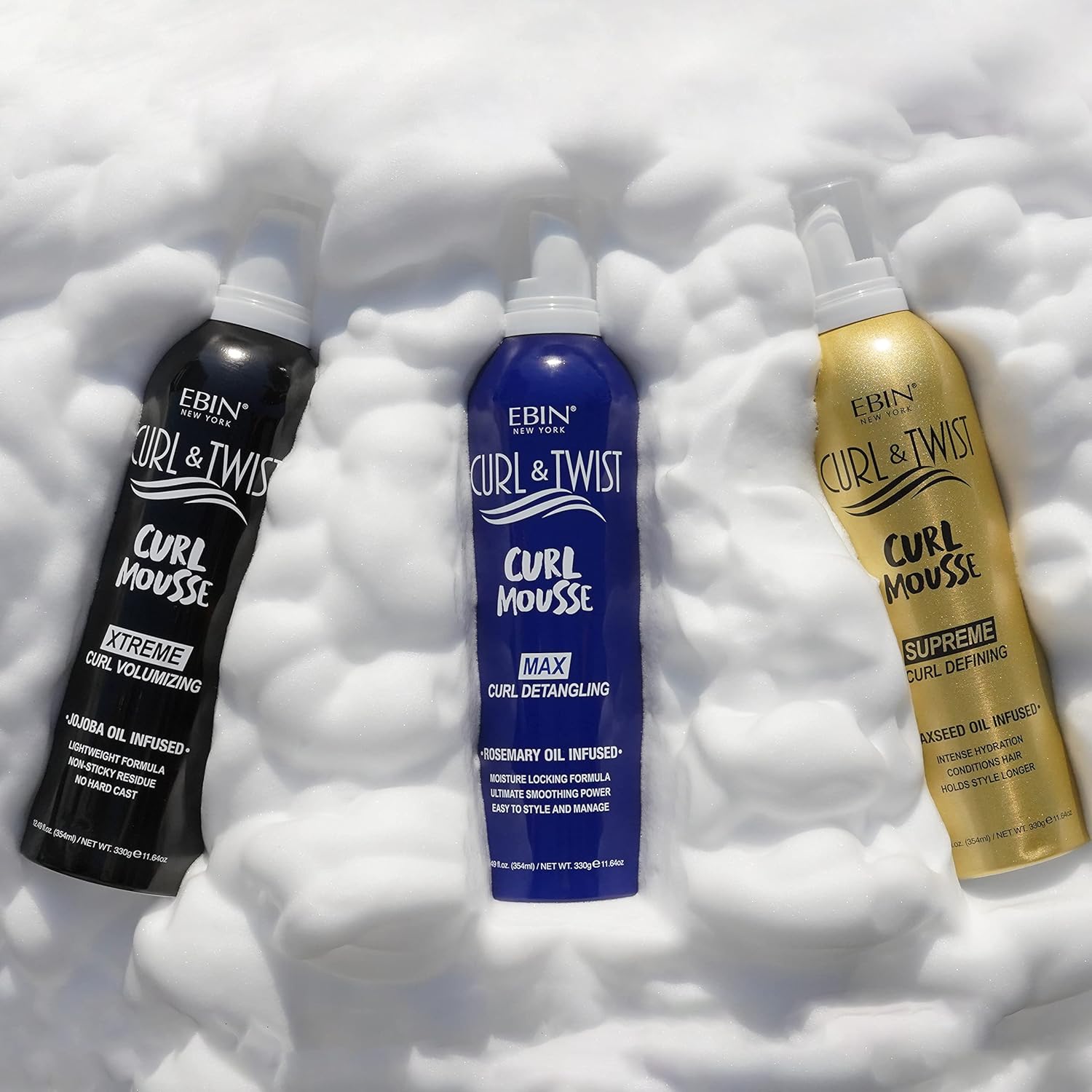 Ebin Curl & Twist Supreme Curl Detangling Mousse 354 ml - available online | CC Hair & Beauty UK