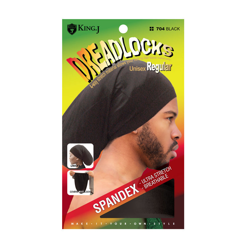 King.J Dreadlocks Spandex Cap Reguler Unisex Black 704 | Shop at CC Hair & Beauty UK