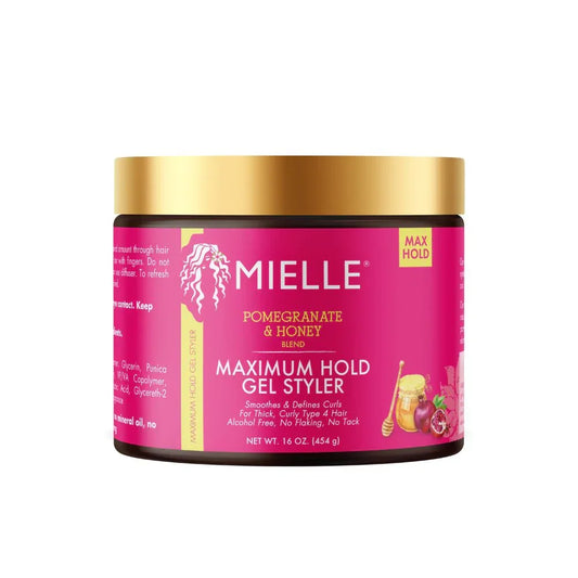 Mielle Pomegranate And Honey Maximum Hold Gel Styler 16oz - product detail | CC Hair & Beauty