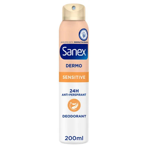 Sanex Dermo 24h Antiperspirant Spray 200ml - product detail | CC Hair & Beauty