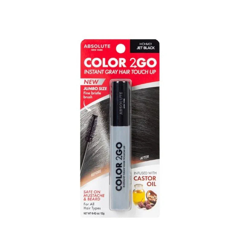 Absolute New York Color 2 Go Hair Mascara 0.42OZ - available online | CC Hair & Beauty UK