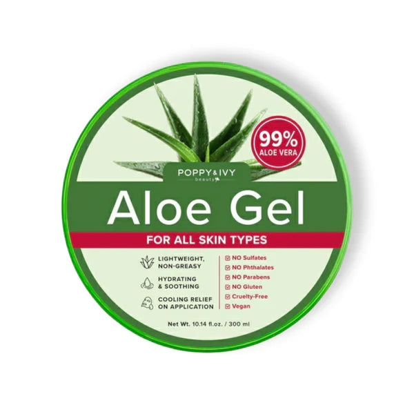 Poppy & Ivy - Aloe Gel 99% For All Skin Types - 500ml