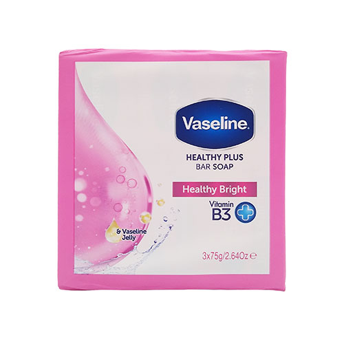 Vaseline Healthy Plus Bar Soap Healthy Bright 3x75g
