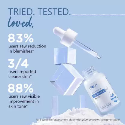 Plum Rice Water & 10% Niacinamide Face Serum - Clarity Boost, 30 ml | CC Hair & Beauty UK