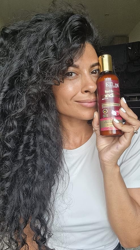 Keisha Red Onion Hair Conditioner To Repair Damaged Hair Sulphate Free 200ml | CC Hair & Beauty UK