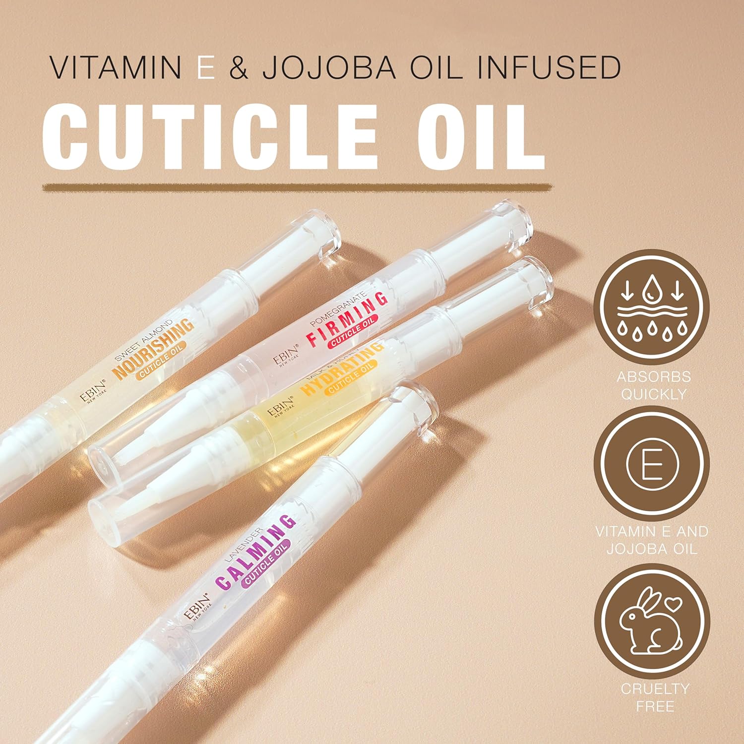 Ebin New York Nourishing Cuticle Oil Sweet Almond | CC Hair & Beauty UK