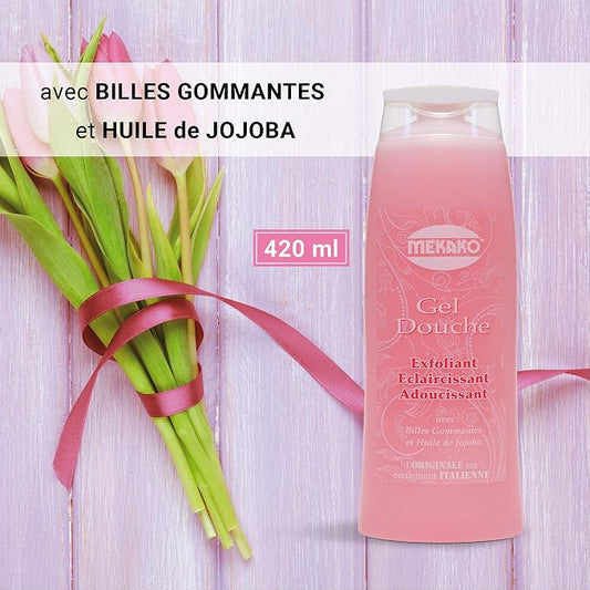 Mekako Exfoliating Shower Gel, Lightening, Softening - 420ml - view 2