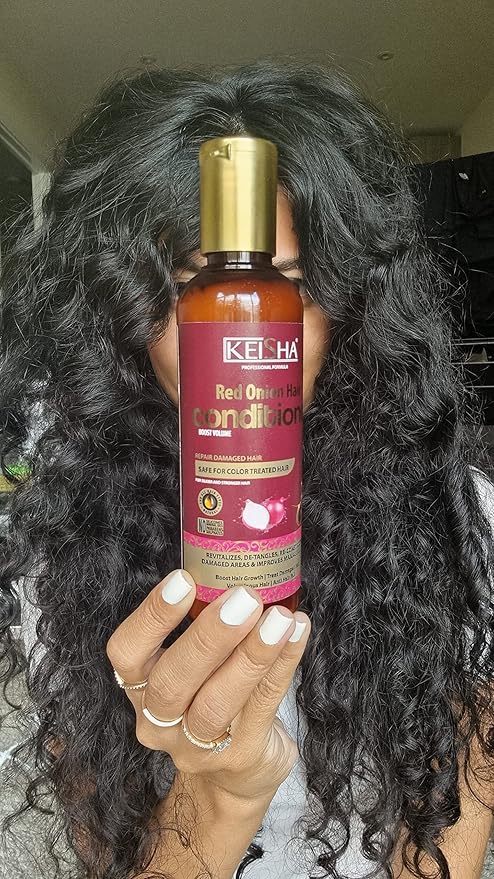 Keisha Red Onion Hair Conditioner To Repair Damaged Hair Sulphate Free 200ml | CC Hair & Beauty UK