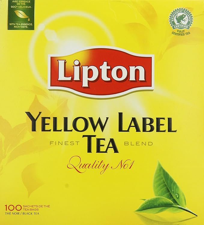Lipton Yellow Label Tea 100 Tea Bags 200g