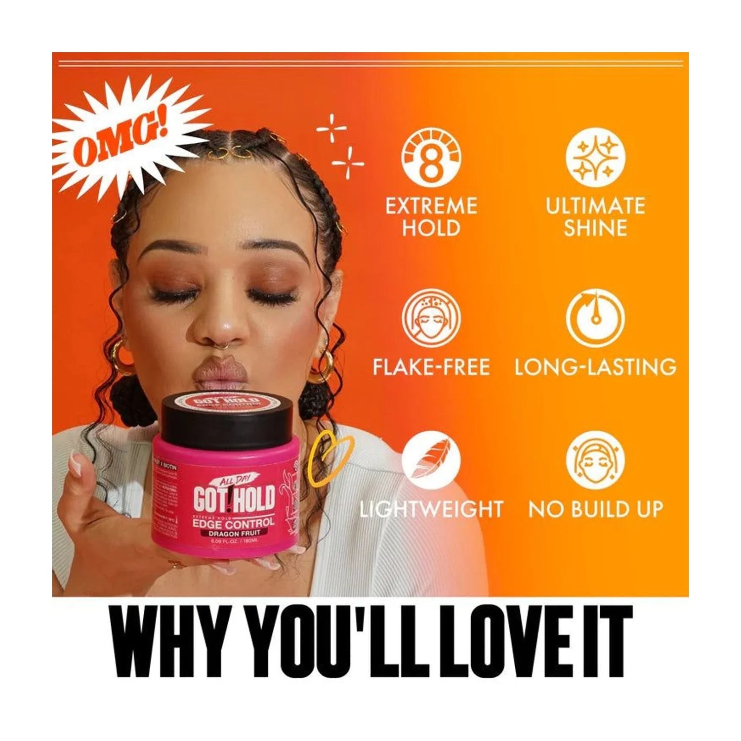 All Day Got Hold Edge Control – Blueberry Acai | CC Hair & Beauty UK