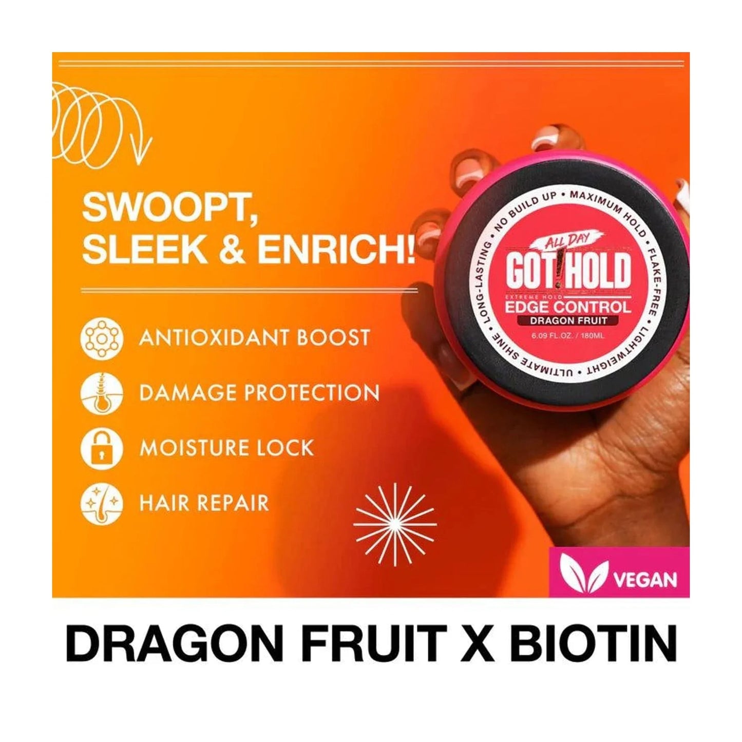 All Day Got Hold Edge Control – Dragon Fruit | CC Hair & Beauty UK