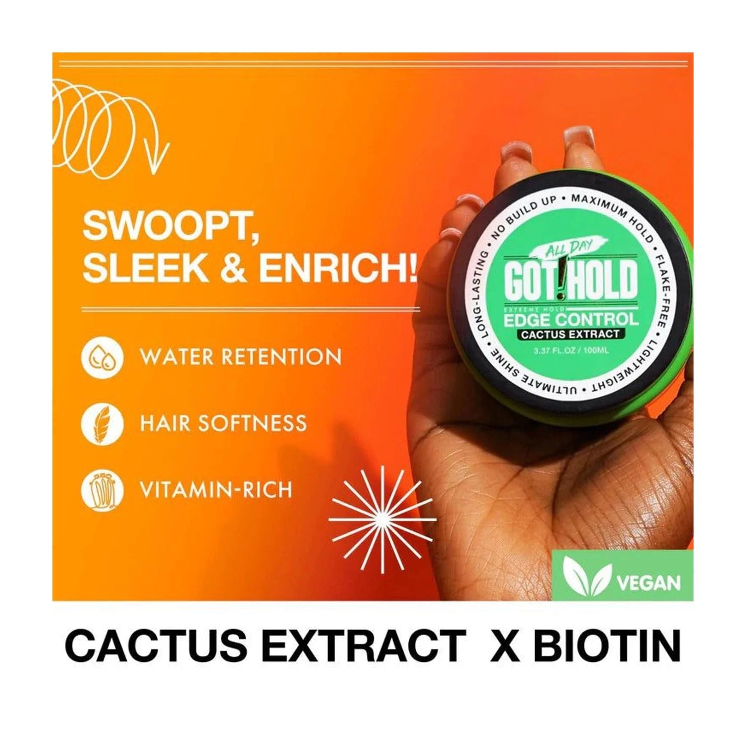 All Day Got Hold Edge Control – Cactus Extract | CC Hair & Beauty UK