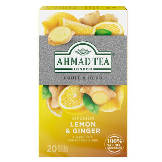 Ahmad Lemon and Ginger tea 20x2g