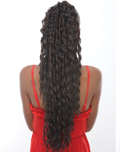 Janet Collection Avocado Drawstring Ponytail