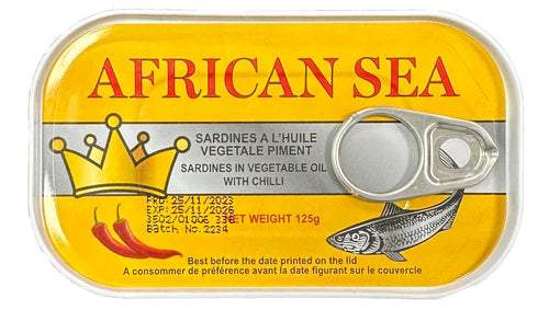 African Sea Sardines in Chilli Oil 125g