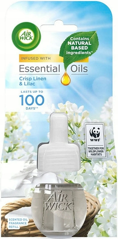 Air Wick Rześki Len I Bawełna (Crisp Linen And Lilac) Wkład / Zapas 19ml