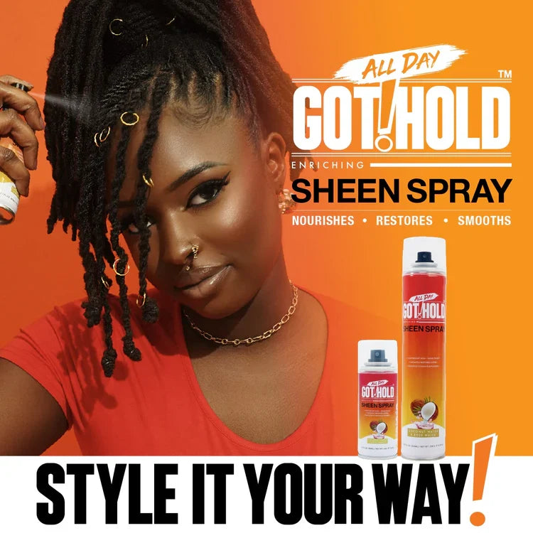 All Day Got Hold Sheen Spray -11.997 FL. OZ. /354 ML | CC Hair & Beauty UK