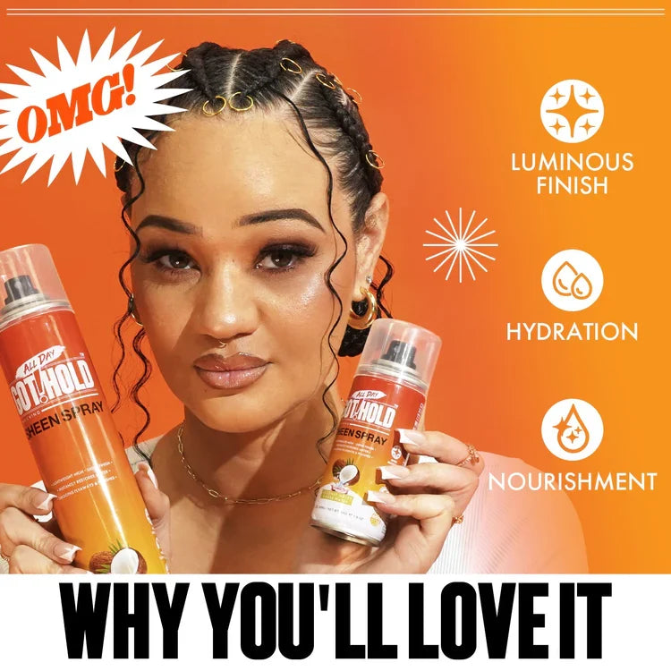 All Day Got Hold Sheen Spray -11.997 FL. OZ. /354 ML | CC Hair & Beauty UK