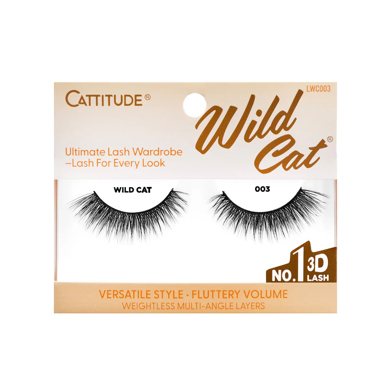 EBIN NEW YORK Cattitude 3D Eye Lash - Wild Cat | CC Hair & Beauty UK
