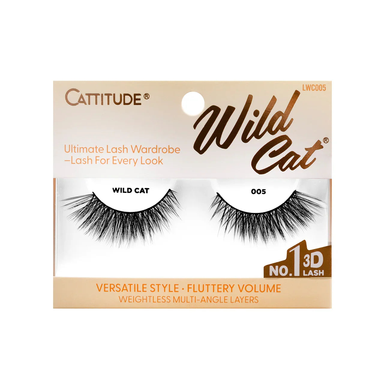 EBIN NEW YORK Cattitude 3D Eye Lash - Wild Cat | CC Hair & Beauty UK
