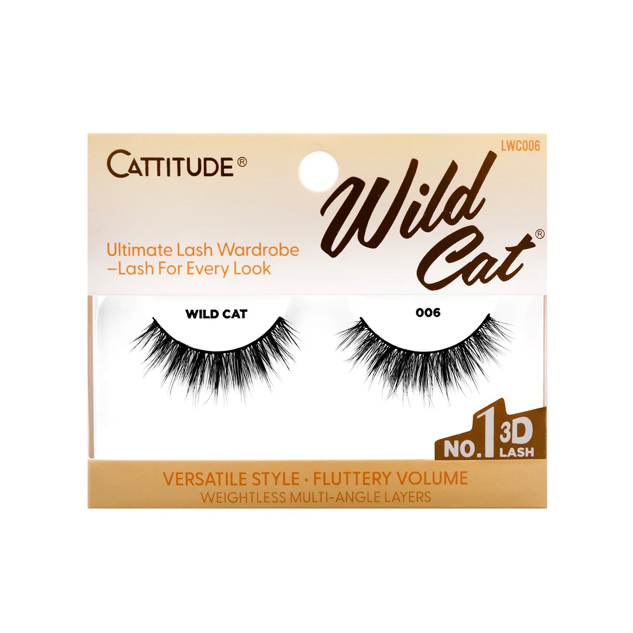 EBIN NEW YORK Cattitude 3D Eye Lash - Wild Cat | CC Hair & Beauty UK
