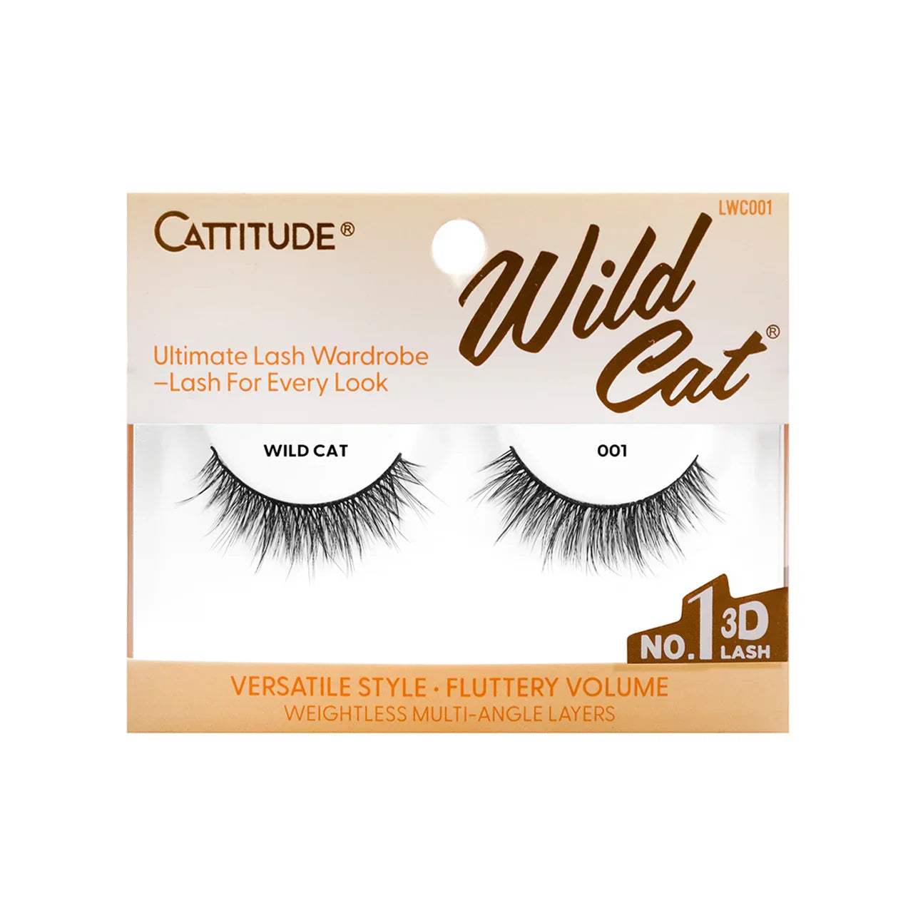 EBIN NEW YORK Cattitude 3D Eye Lash - Wild Cat | CC Hair & Beauty UK