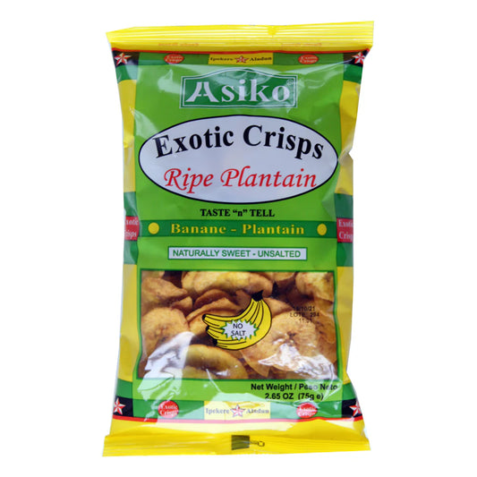 Asiko Exotic Plantain Crisp Original 75g