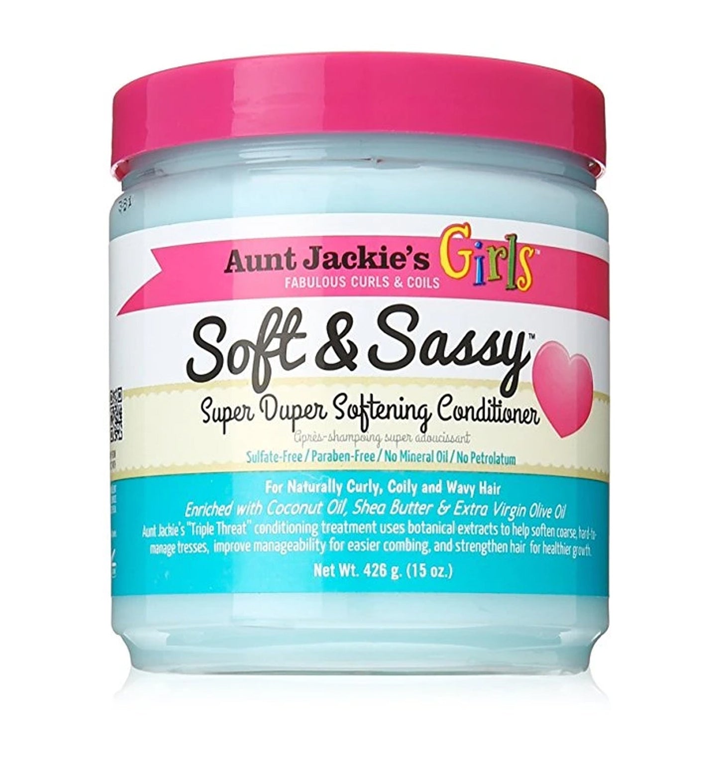 Aunt Jackies Girls Soft And Sassy Super Duper Softening Conditioner 15oz - product detail | CC Hair & Beauty