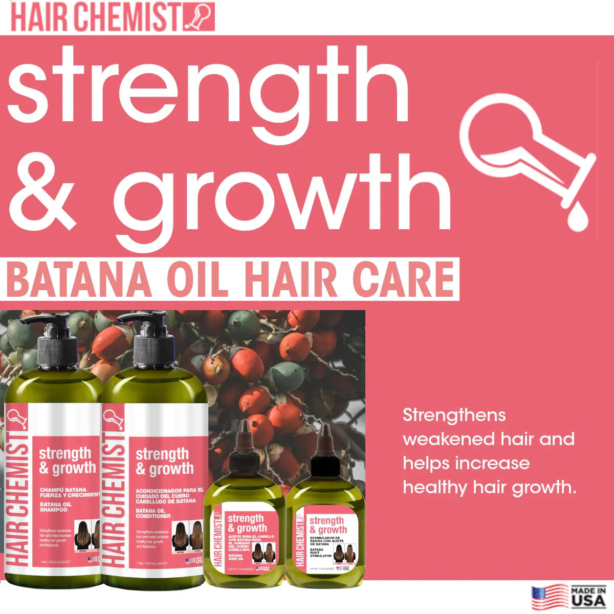 Hair Chemist Strength & Growth Batana Root Stimulator 7.1 oz | CC Hair & Beauty UK