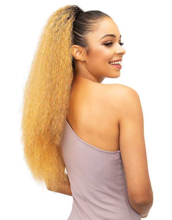 Janet Collection Synthetic Drawstring Ponytail - Berry D/S