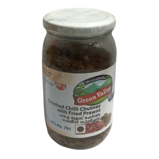 Green Valley Crushed Chilli Chutney With Prawns 200g