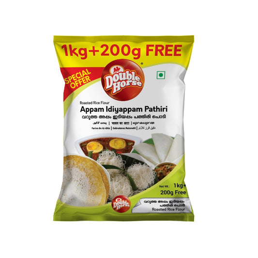 Double Horse (Roasted Rice Flour) Appam Idiyappam Pathiri 1Kg