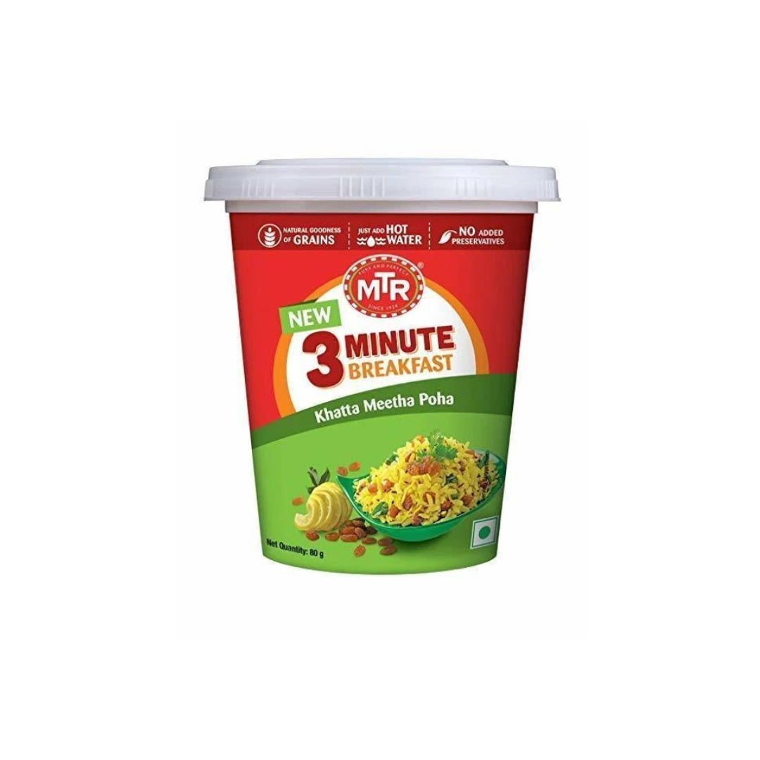 MTR 3 Minutes Breakfast Khatta Meetha Poha 80g