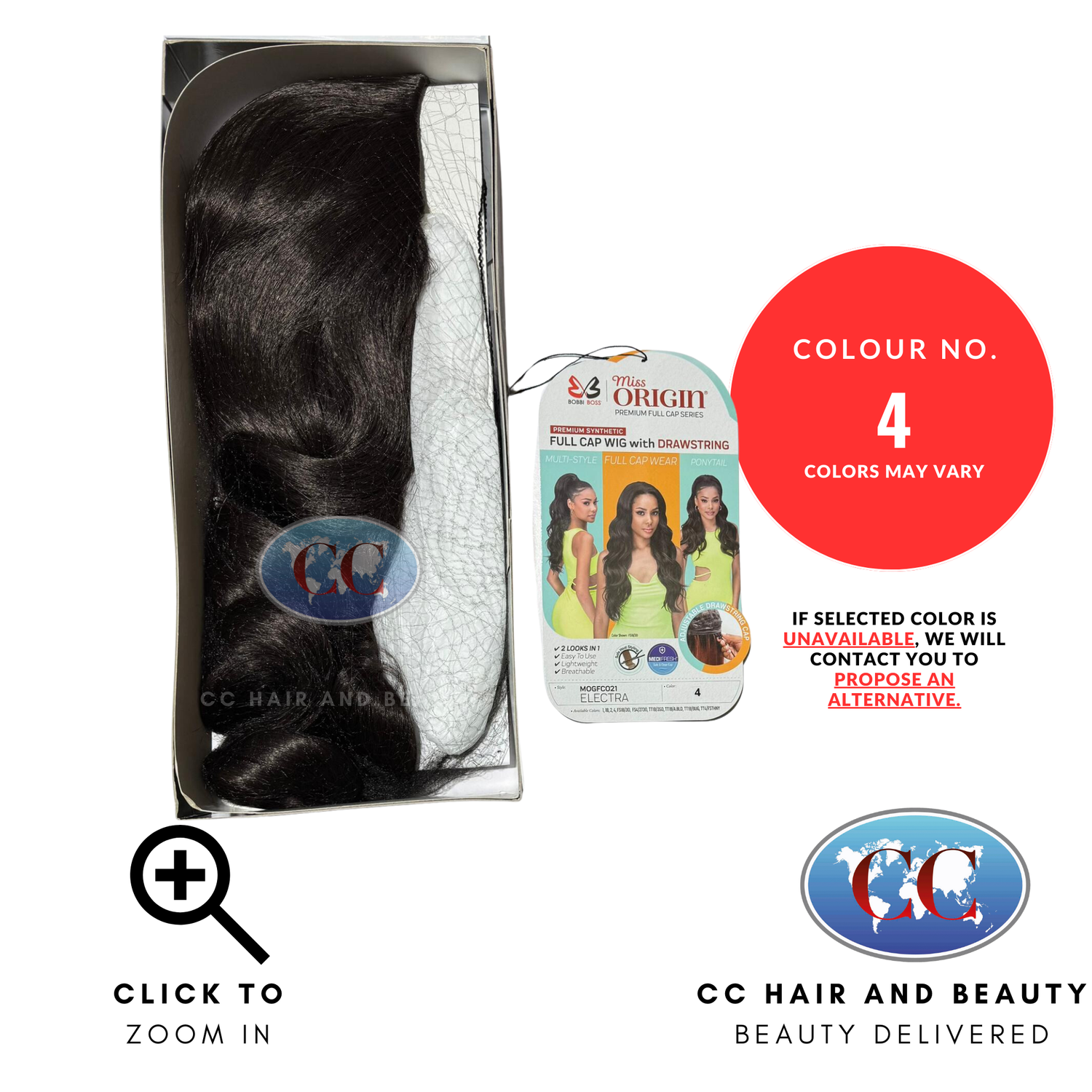 Bobbi Boss Full Cap Wig Miss Origin MOGFC021  Electra-Colour 4