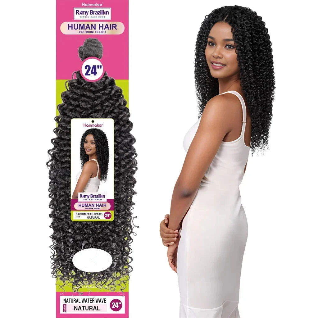 Hairmaker Brazilian Human Hair Premium Blend Natural Water Wave Weave - view 2