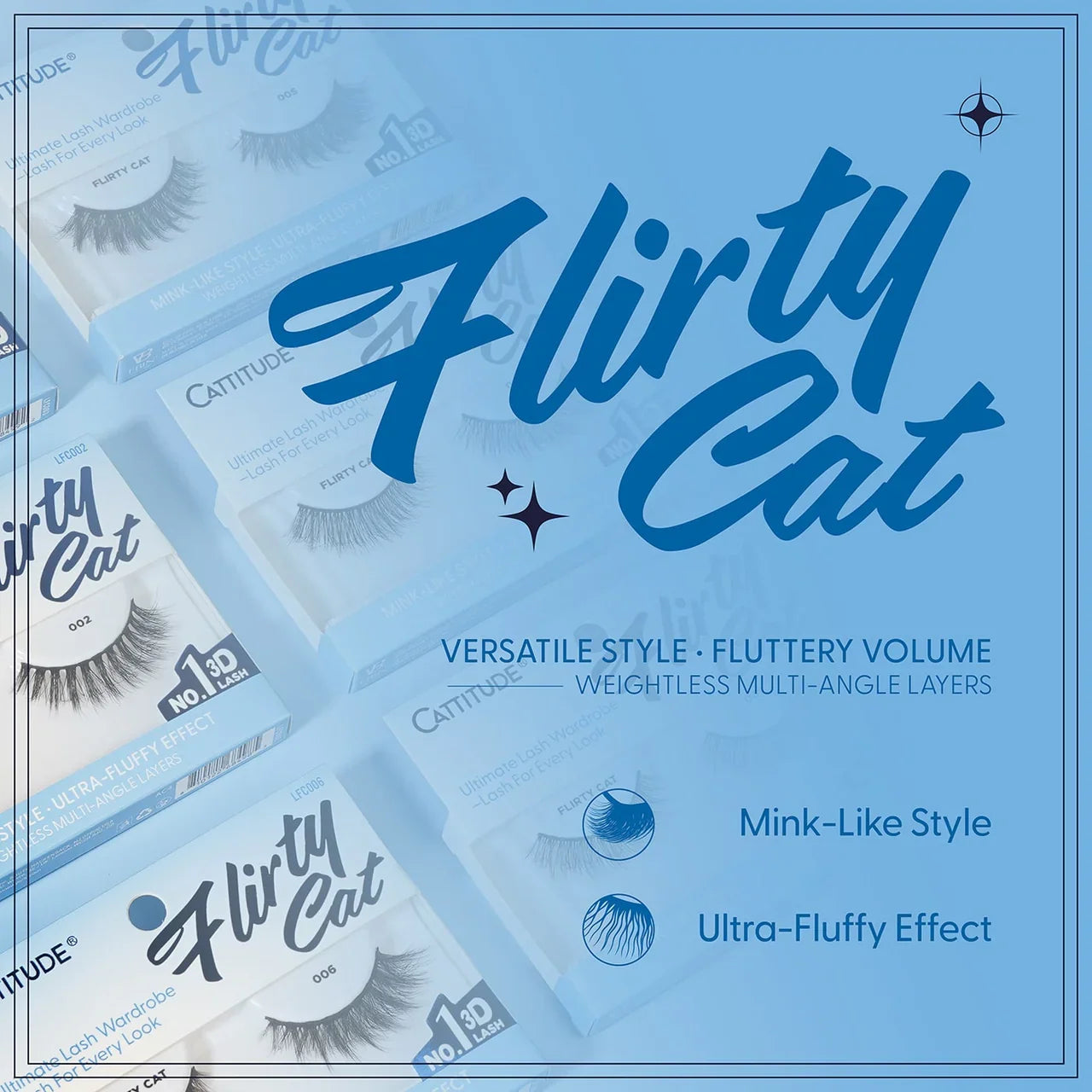 CATTITUDE 3D Lashes - Flirty Cat | CC Hair & Beauty UK