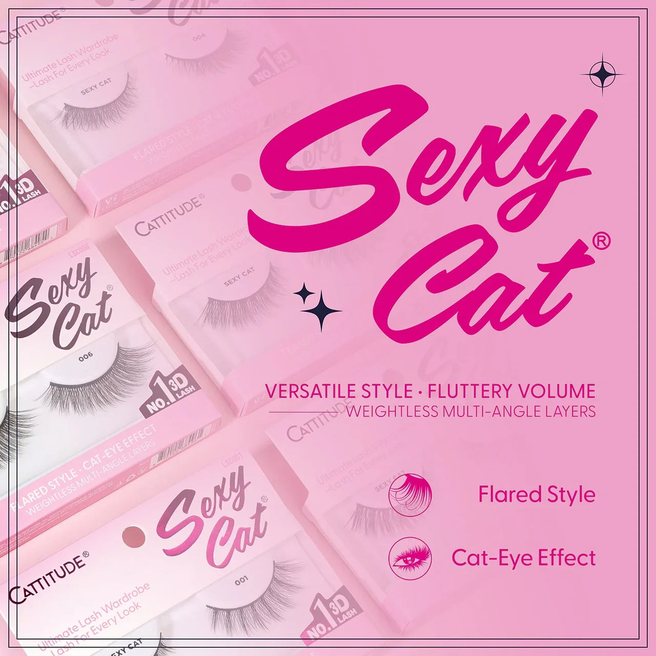 CATTITUDE 3D Lashes - Sexy Cat | CC Hair & Beauty UK