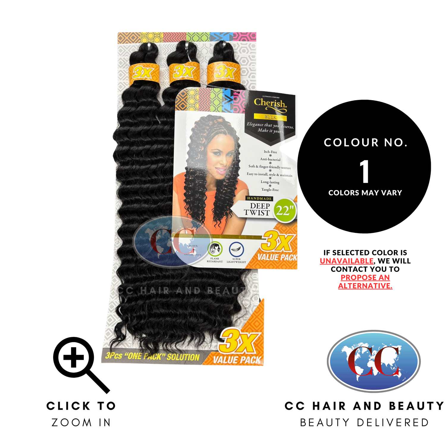 Cherish Synthetic Hair 3X Deep Twist 22" | CC Hair & Beauty UK