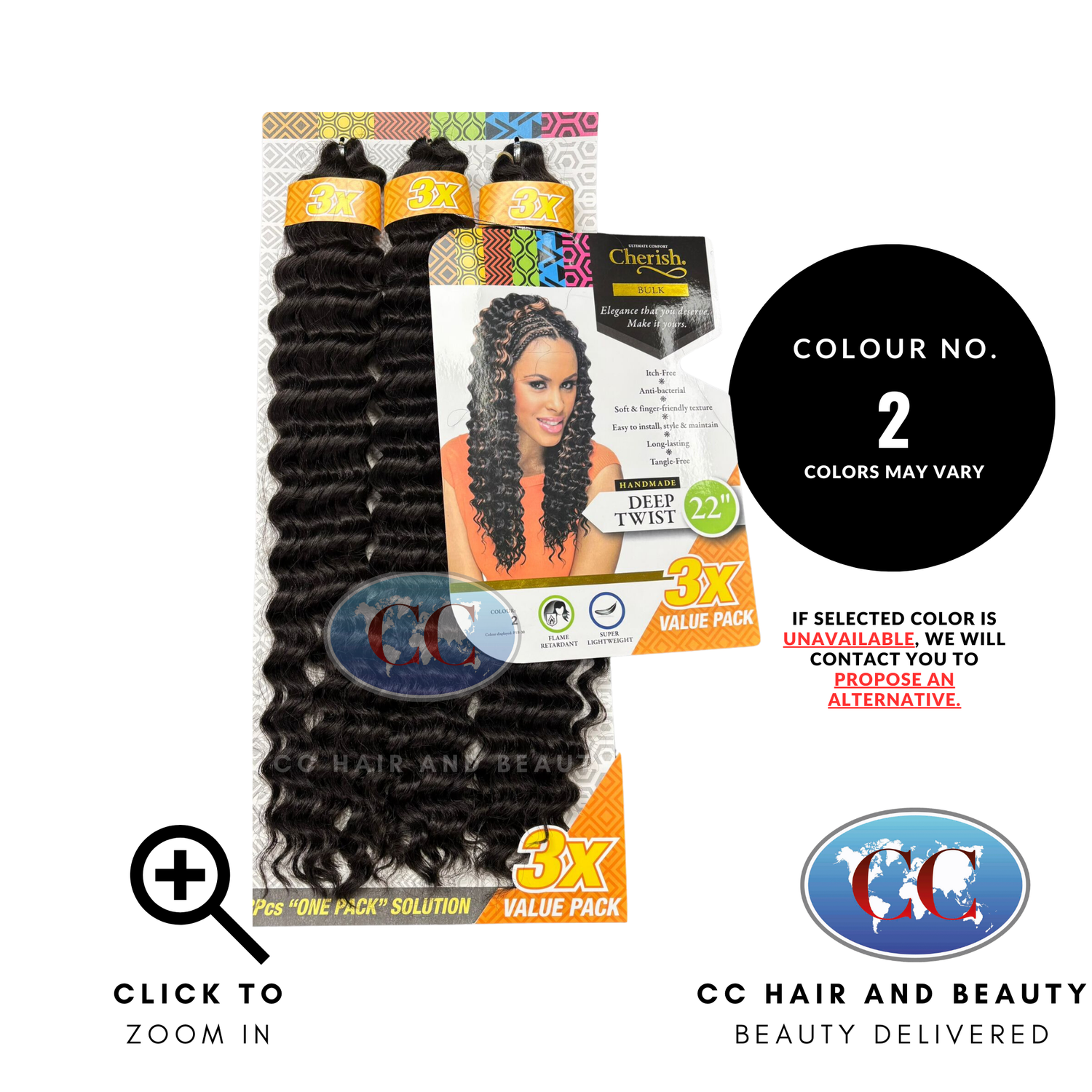 Cherish Synthetic Hair 3X Deep Twist 22" | CC Hair & Beauty UK