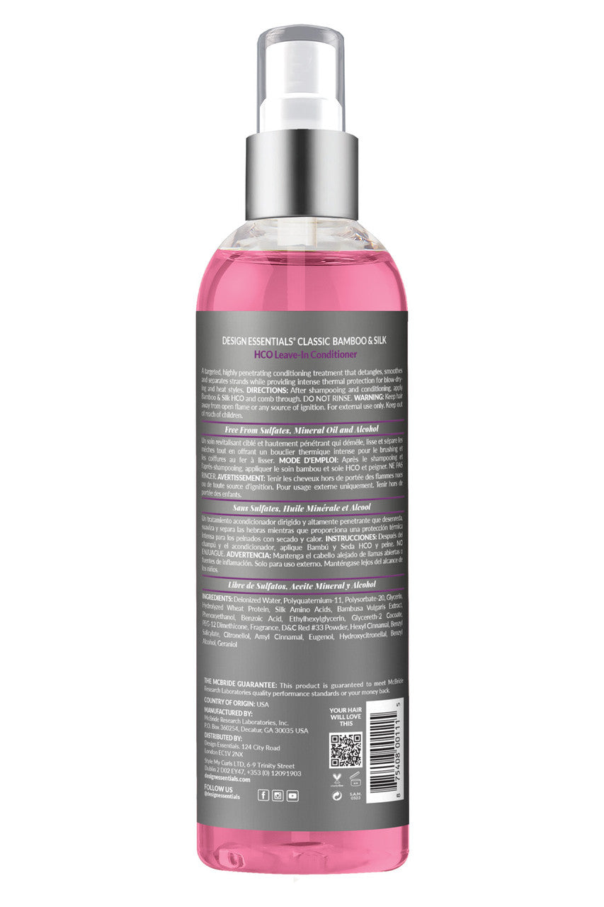 Design Essential Natural Design Essential Bamboo & Silk HCO Leave-In Conditioner 8oz | CC Hair & Beauty Leeds