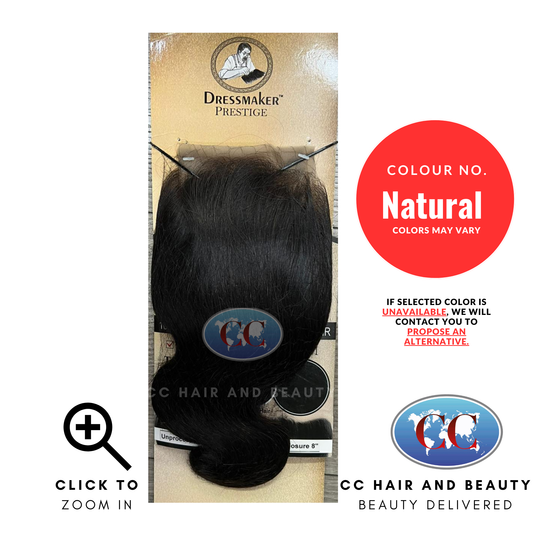 Dressmaker Prestige 13*4 Lace Frontal Free Part Closure - Body Wave Natural Color- size 8''