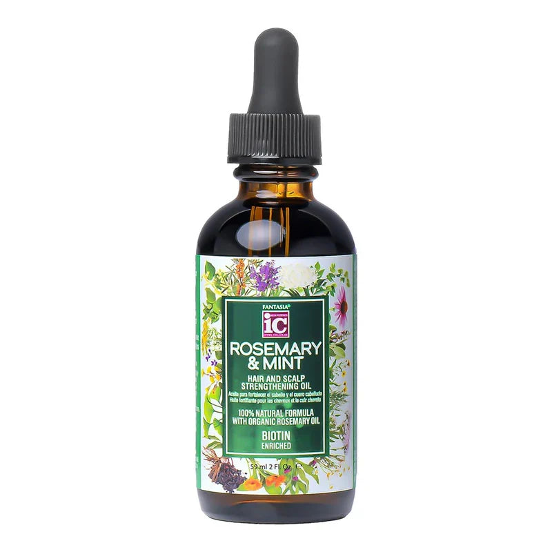 Fantasia IC Rosemary & Mint Hair & Scalp Strengthening Oil 2OZ | Shop at CC Hair & Beauty UK