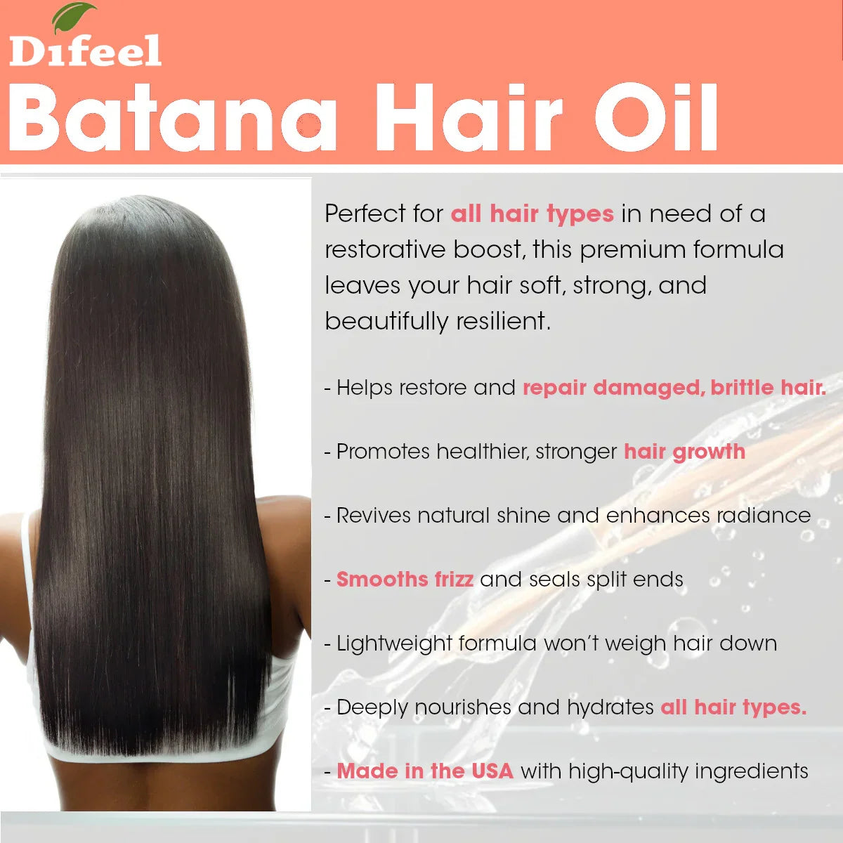 Difeel Batana Premium Hair Oil | CC Hair & Beauty UK