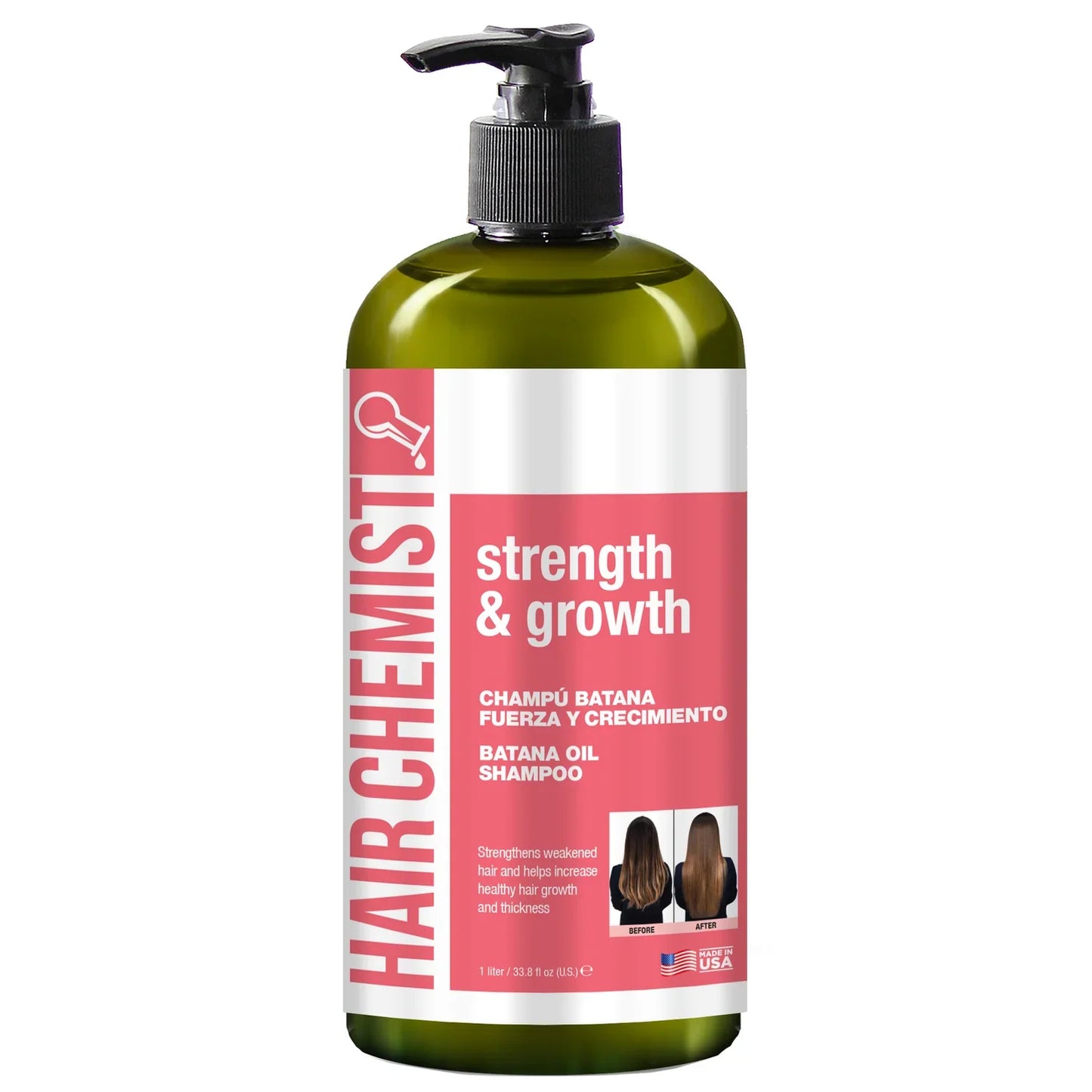 Hair Chemist Strength & Growth Batana Oil Shampoo 33.8 oz | CC Hair & Beauty UK