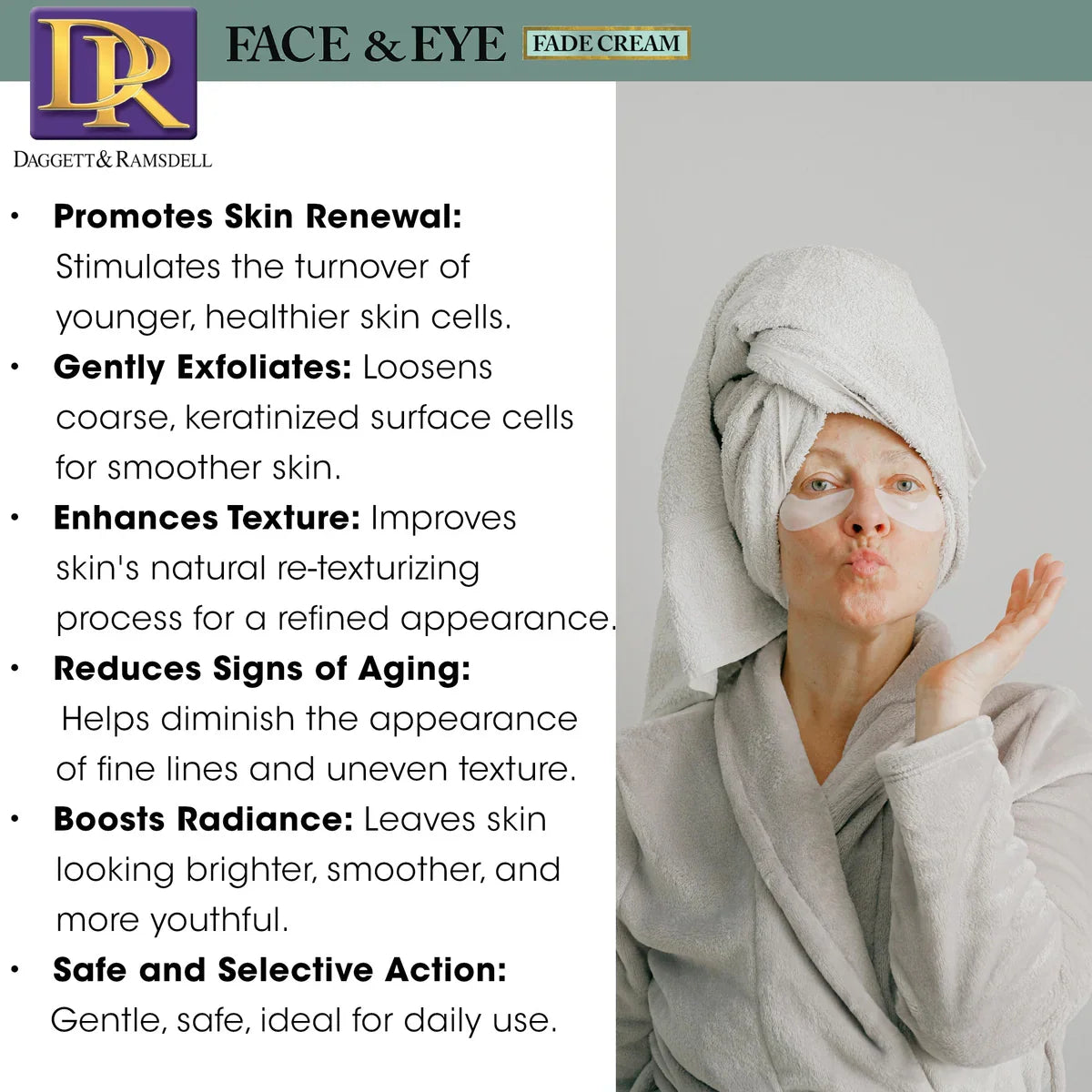 Daggett & Ramsdell Face and Eye Fade Cream with Oligopeptide 2% 4 oz | CC Hair & Beauty UK