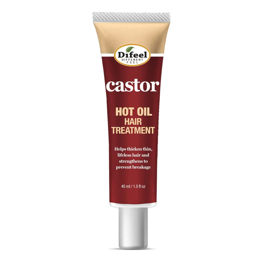 Difeel Hot Oil Hair Treatment With Castor Oil - 1.5oz
