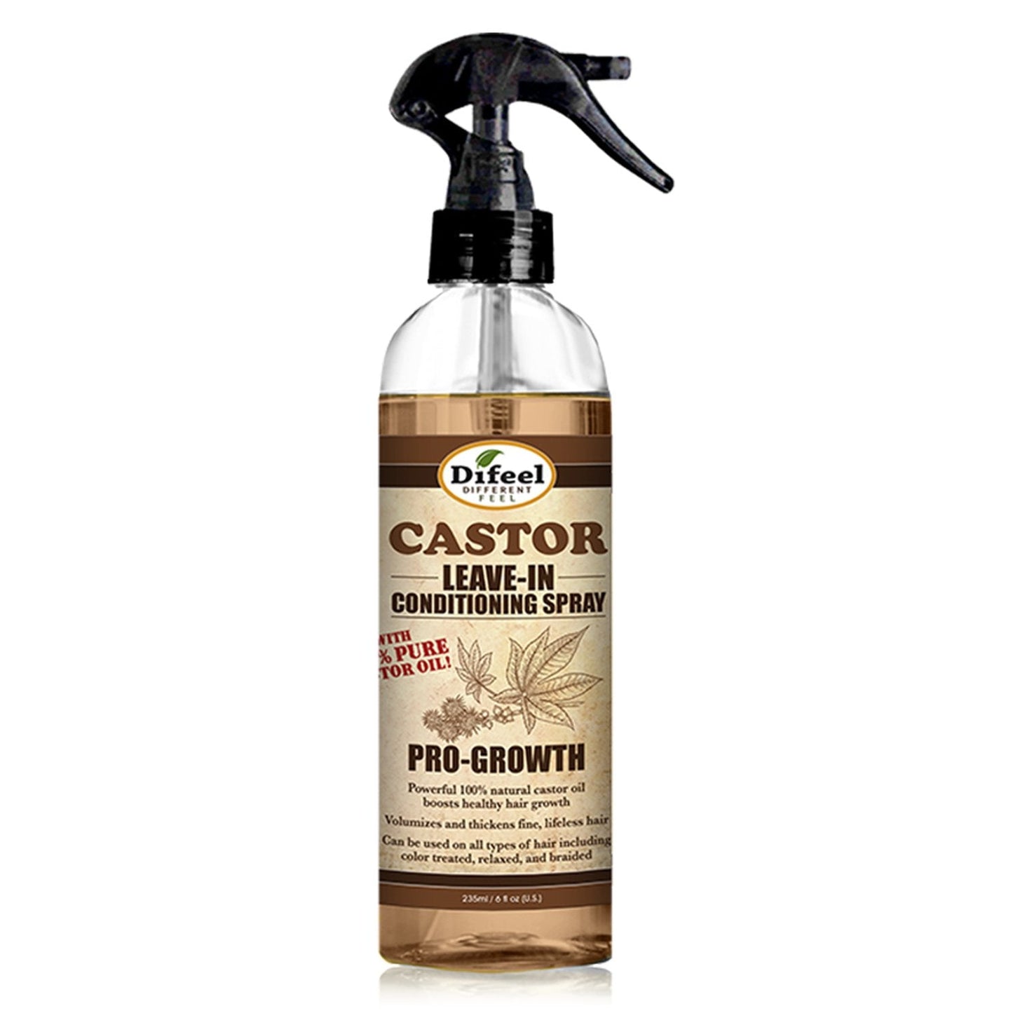 Difeel Pro Growth Leave In Conditioning Spray With 100% Natural Castor Oil 6 Oz | Shop at CC Hair & Beauty UK